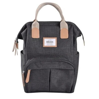 Abbildung von BÉABA, Wickelrucksack für Babys, Großes Fassungsvermögen, Inklusive Wickelunterlage, Zahlreiche Fächer, Große Öffnung, Isolierfach, Multifunktionale Wickeltasche, Wellington, Graumeliert