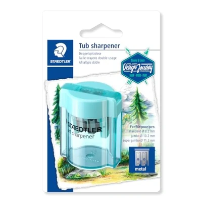 Abbildung von STAEDTLER 512 006 BK Doppelspitzdose rund (Blisterkarte)