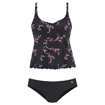 Abbildung von Lascana WIRE Tankini SET Bikini, Damen, Größe: 38xC, Black