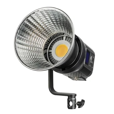 Abbildung von Walimex pro Niova 120W Compact Bi Color dimmbare LED Videoleuchte mit Bowens Reflektor I Studiolicht COB Technologie 3000 6500 K, CRI=95+ Leuchtstärke verstellbar von 10 100%