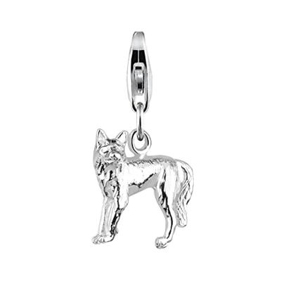 Abbildung von Elli Charm Einhänger Wolf Natur Tier 925 Silber,