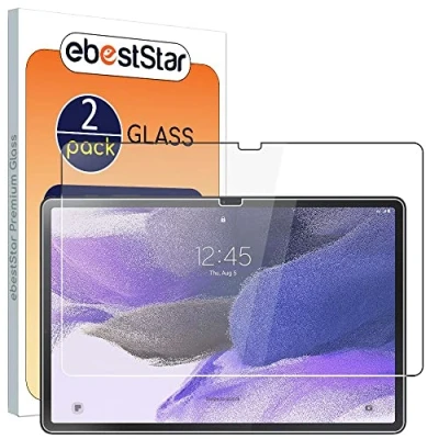 Abbildung von ebestStar {2 Stück) Panzer Schutz Glas für Samsung Galaxy Tab S7 FE T730, 5G T736B, 3D Displayschutz, 9H gehärte Glas, Abgerundete, Blasenfrei