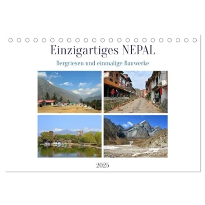 Abbildung von Einzigartiges NEPAL (Tischkalender 2025 DIN A5 quer), CALVENDO Monatskalender