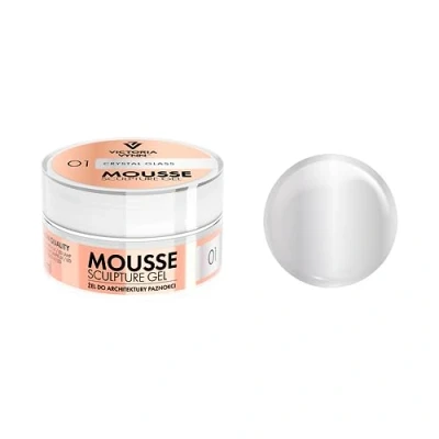 Abbildung von Victoria Vynn Thixotropic MOUSSE SKULPTUR GEL 15ml Nägel Aufbauverlängerung (01 Crystal Glass)