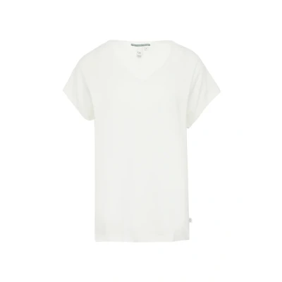 Abbildung von QS VAN MIX MET Randje Tshirt print, Damen, Größe: Medium, Ecru