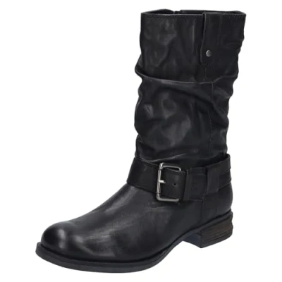 Abbildung von Josef Seibel Cowboy/Bikerstiefelette, Damen, Größe: 39, Schwarz Schuhe