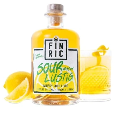 Abbildung von FINRIC Sour macht Lustig 0,5l Perfekt gemixter Whisky Ready To Drink Cocktail Likör 25% vol.