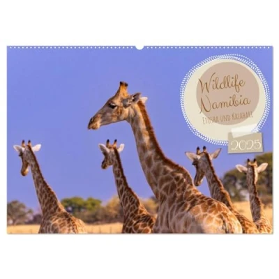 Abbildung von Wildlife Namibia Etosha und Kalahari (Wandkalender 2025 DIN A2 quer), CALVENDO Monatskalender