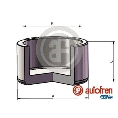 Abbildung von AUTOFREN SEINSA D025686 Kolben, Bremssattel 51 Vorderachse LOCKHEED