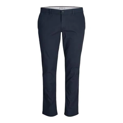 Abbildung von Jack &amp; Jones Jjdave LC NOOS PLS Stoffhose, Herren, Größe: 52x32, Navy blazer