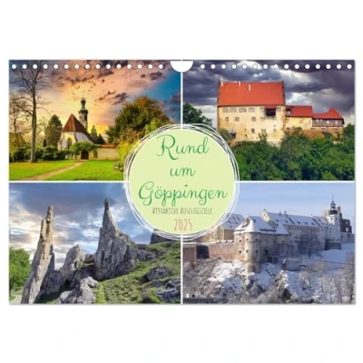 Abbildung von Rund um Göppingen (Wandkalender 2025 DIN A4 quer), CALVENDO Monatskalender