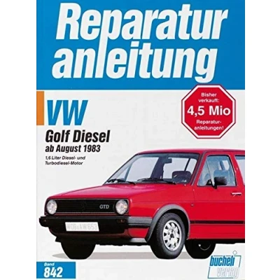Abbildung von VW Golf II Diesel / Turbodiesel, GTD Carat TD: Dieselmotor und Turbodieselmotor (Reparaturanleitungen)
