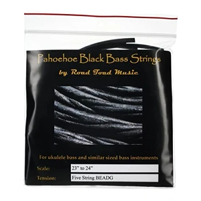 Abbildung von Road Toad Music Pahoehoe, U Bass String Set, 5 String, Black