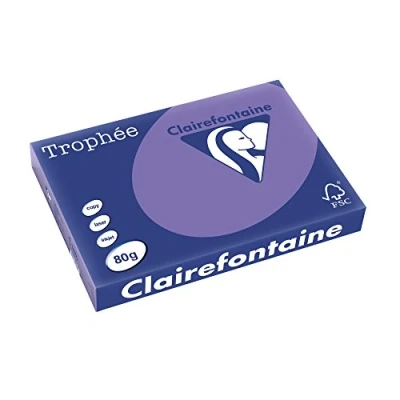 Abbildung von 5 x Clairefontaine Kopierpapier Trophee A3 80g/qm VE=500 Blatt lila