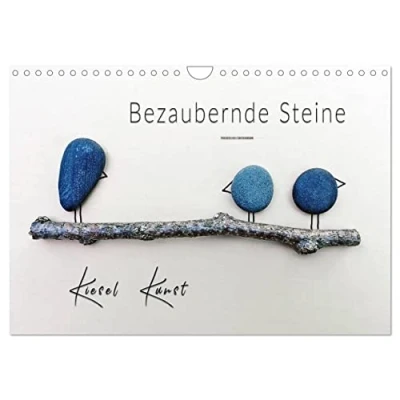 Abbildung von Bezaubernde Steine Kieselkunst (Wandkalender 2025 DIN A4 quer), CALVENDO Monatskalender