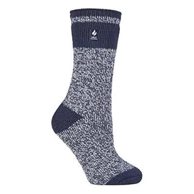 Abbildung von HEAT HOLDERS Damen Extra Warm Innen Flauschig Thermosocken für Geschenk Socken Winter (37 42, Soft Navy (Sydney))