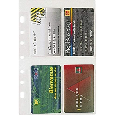 Abbildung von Exacompta 28208 Nachfüllpack Blatt Hüllen Visitenkarten für Exatime 21, 5 transparent