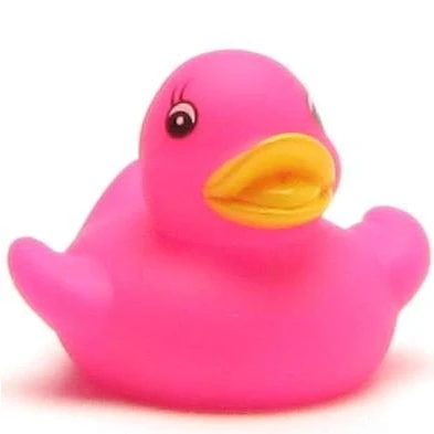 Abbildung von DUCKSHOP I Badeente Lea pink Quietscheente L: 5 cm