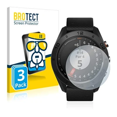 Abbildung von BROTECT Schutzglas für Garmin Approach S60 (3 Stück) Schutzfolie Panzer Folie Glas [Extrem Kratzfest 9H, Anti Fingerprint, Ultra Transparent]