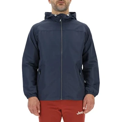 Abbildung von JEEP O102712 Q020 J HERREN LEICHTE KAPUZENWINDJACKE Outline Rückendruck J23S Night Blue/Almond M