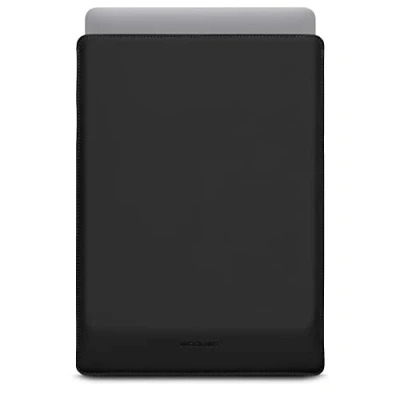 Abbildung von Woolnut Matte PU Sleeve Case Hülle Tasche für MacBook Pro 16 Zoll Schwarz