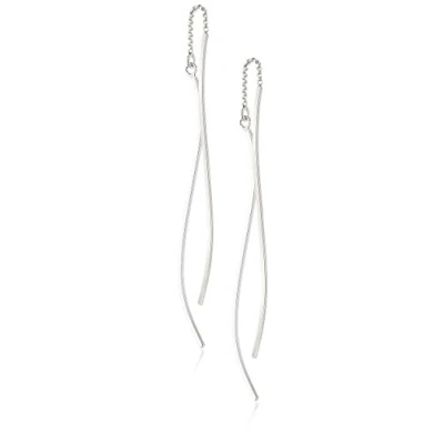 Abbildung von SilberDream Paar Ohrhänger Ohrringe Damen Schmuck 925er (Ohrhänger), Wave aus 925 Sterling Silber, Farbe: silber