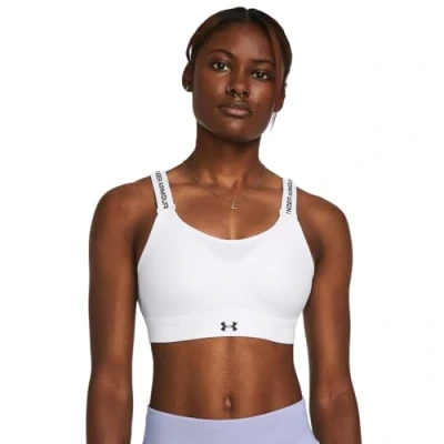 Abbildung von Under Armour Infinity HIGH 2.0 BRA Sportbh mit starker Stützkraft, Damen, Größe: SxD E, White/black