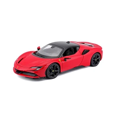 Abbildung von Bburago Sammlerauto Ferrari SF90 Stradale, rot, Maßstab 1:18