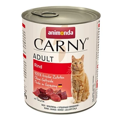 Abbildung von Carny Katzen Nassfutter Rind pur (6 x 800g), von animonda ohne Getreide und Zucker, mit frischen fleischlichen Zutaten