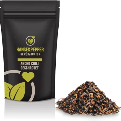 Abbildung von 250g Ancho Chili geschrotet Chiliflocken Flakes scharf Mexiko Pablona