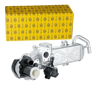 Abbildung von HELLA 6NU 358 167 001 AGR Modul mit Dichtungen, Kühler Ventil VOLKSWAGEN: Golf Plus / Crossgolf, Sharan II, Touran I