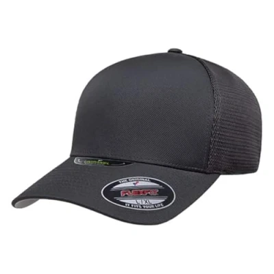 Abbildung von Flexfit Melange Unipanel Trucker Cap, Dunkelgrau, L/XL