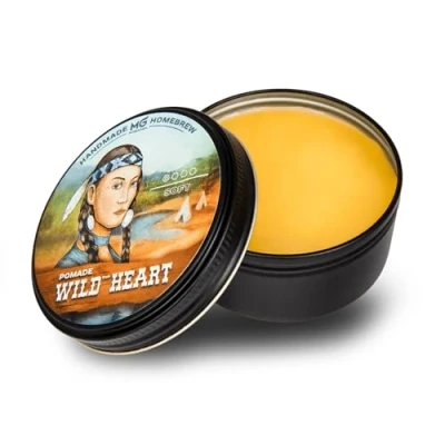 Abbildung von MG Pomade WILD HEART, Damen und Herren, pflegend, ölbasierte Haarpomade, Natürliche Wachs Formulierung für soften Halt viel Glanz, Haar Wax,