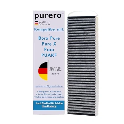Abbildung von purero® kompatibler Ersatzfilter für Bora Pure kompatibel mit PUAKF, Puru, X Aktivkohlefilter Made in Germany