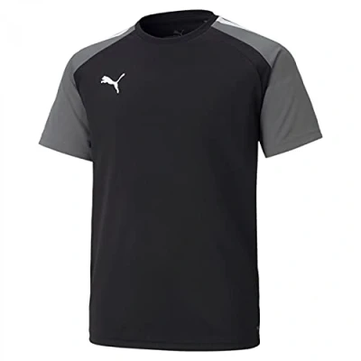 Abbildung von Puma Teampacer Sport Tshirt für Kinder, Größe: 152, Schwarzgrauweiss