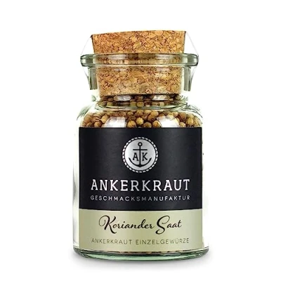 Abbildung von Ankerkraut Koriander Saat, ganze Koriandersamen, 40 g im Korkenglas
