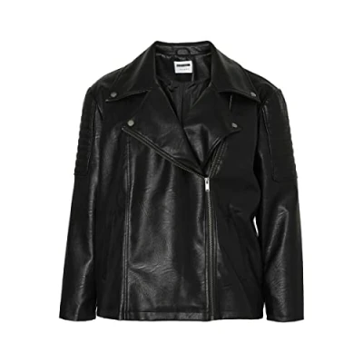 Abbildung von Noisy May Curve Nmrubina Jacket Kunstlederjacke, Damen, Größe: 46, Black