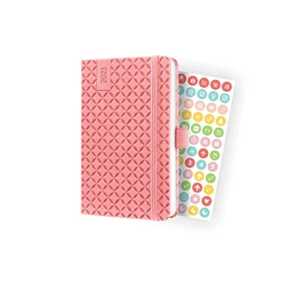 Abbildung von SIGEL J3110 Wochenkalender Jolie 2023 ca. A6 rose Hardcover Gummiband, Stiftschlaufe, Einstecktasche 174 Seiten FSC zertifiziert Terminplaner