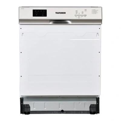 Abbildung von Telefunken teilintegrierbarer Geschirrspüler, ES60T14E, 12 l, 14 Maßgedecke, Einbauspülmaschine, 60 cm, 6 Programme, Überlaufschutz