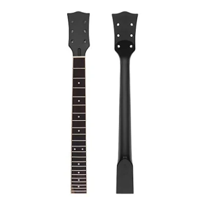Abbildung von Alnicov Gitarrenhals für Gibson LP Gitarren, Ersatzteil, 22 Bünde Black Gloss 2
