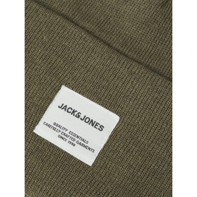 Abbildung von JACK &amp; JONES Herren Mütze JACLONG Knit Beanie One Size Schwarz Grau Rot Grün, Größe:One Size, Farbe:Sea Turtle 12150627