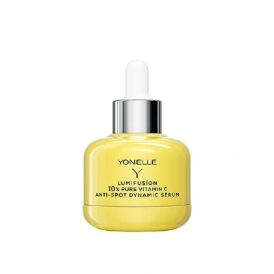 Abbildung von YONELLE Vitamin C Serum Gesicht 10% LUMIFUSION Gesichtsserum mit gegen Verfärbungen antioxidative Wirkung 30 ml für Tag und Nacht