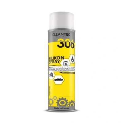 Abbildung von CleanTEC 306 Silikonspray 500ml farblos, schmiert, pflegt, schützt Gummi , Kunststoff Holz und Metallteile (2)