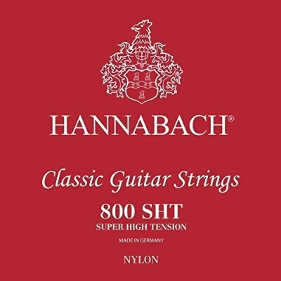 Abbildung von Hannabach Klassikgitarre Saiten Serie 800 Super Low Tension versilbert E1, 8001SLT, für Gitarre (versilberter Kupferdraht, niedrige Spannung, Konzertgitarren zum Einstieg)