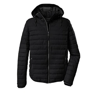 Abbildung von G.I.G.A. DX Herren Gw 42 Mn Qltd Jckt Steppjacke Casual Funktionsjacke in Daunenoptik mit abzippbarer Kapuze, Schwarz, S EU