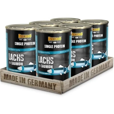 Abbildung von Belcando Single Protein Lachs Nassfutter 6 x400 g...
