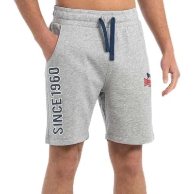 Abbildung von Lonsdale Normale Passform Skaill Jogginghose, Herren, Größe: Medium, Marl grey navy red