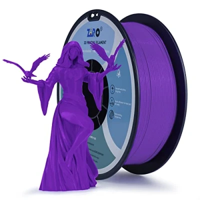 Abbildung von ZIRO PLA Filament 1.75mm, 3D Drucker Basic Color Series 1.75mm 1kg (2.2lbs), Maßgenauigkeit +/ 0.03mm, Lila