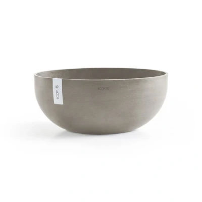 Abbildung von Ecopots Sofia oval 43 cm taupe Pflanzer/Blumentopf