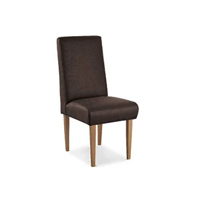 Abbildung von CAVADORE Esszimmerstuhl Kira, Polsterstuhl für Küche, Esszimmer oder Wohnküche in Büffellederoptik, Passend zur Küchengarnitur 48 x 103 62, Mikrofaser: braun